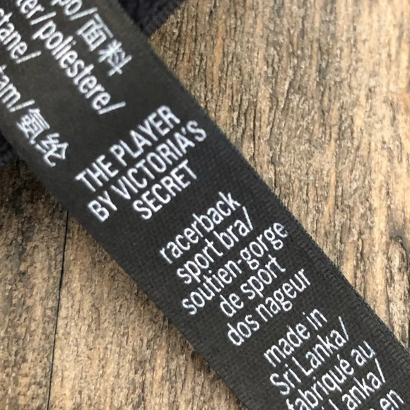 Victoria’s Secret Sport Size Large Black The Player Racerback Sports Bra Workout - Picture 5 of 5